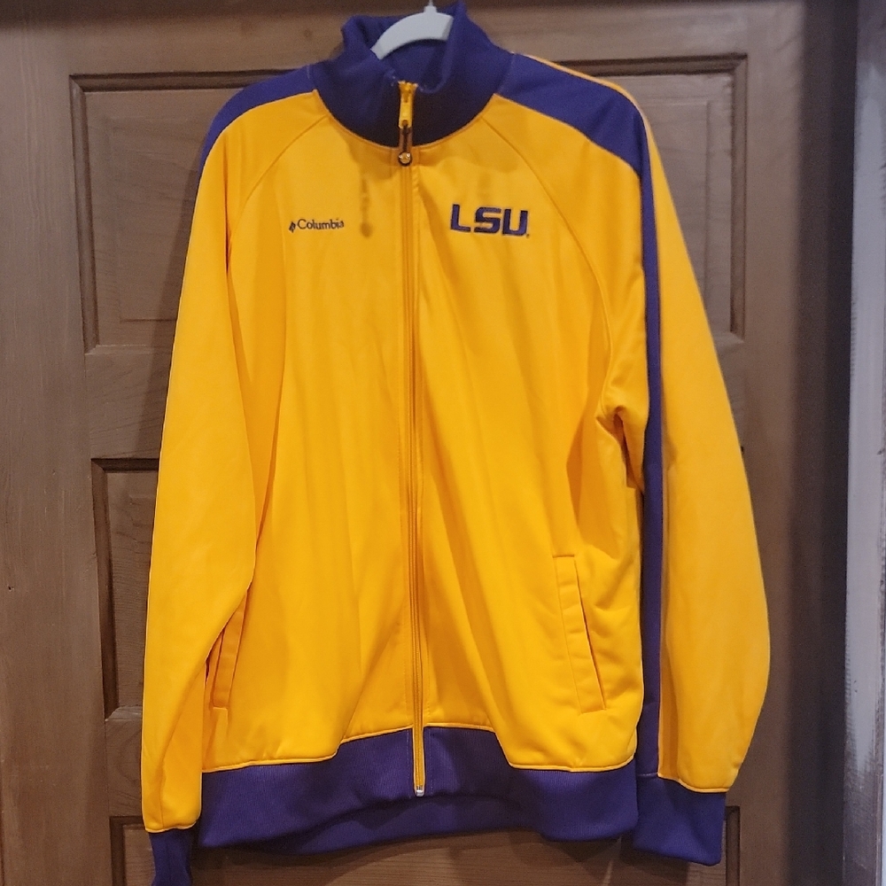 Columbia Yellow and Purple LSU Track Jacket